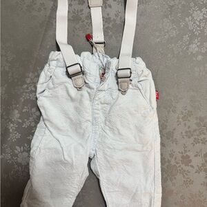 Muji Light Blue Kids Suspender Overalls